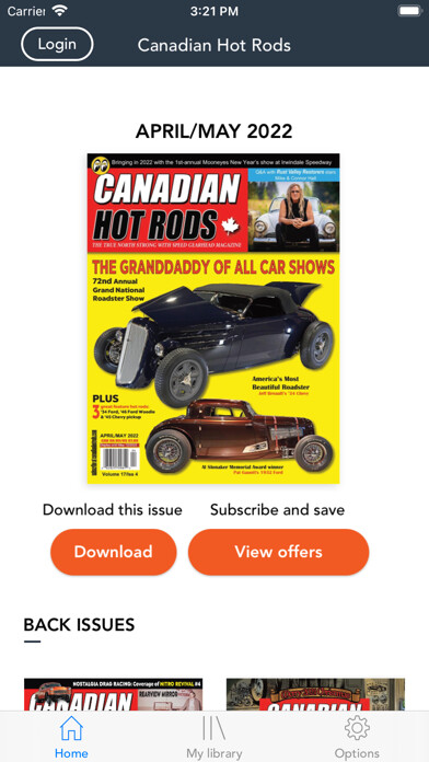 Emulate iPhone app Canadian Hot Rods Magazine using MyAndroid Emulate iPhone app Canadian Hot Rods Magazine using MyAndroid