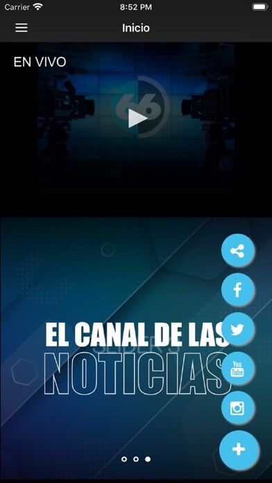 Emulate iPhone app Canal 66 TV using MyAndroid