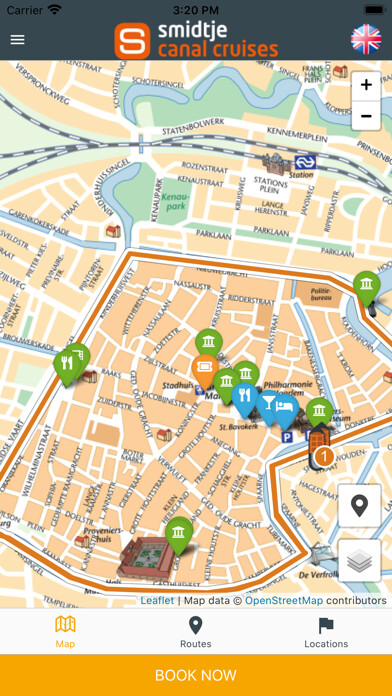 Emulate iPhone app Canal Cruise Haarlem using MyAndroid Emulate iPhone app Canal Cruise Haarlem using MyAndroid