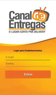 Emulate Android APK Canal de Entregas (Lojista)