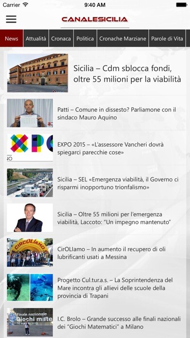Emulate iPhone app Canale Sicilia using MyAndroid Emulate iPhone app Canale Sicilia using MyAndroid