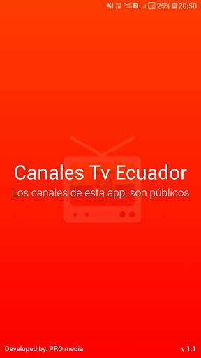 Run android online APK Canales Tv Ecuador from MyAndroid or emulate Canales Tv Ecuador using MyAndroid