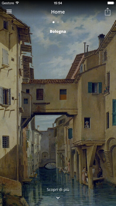Emulate iPhone app Canali di Bologna using MyAndroid