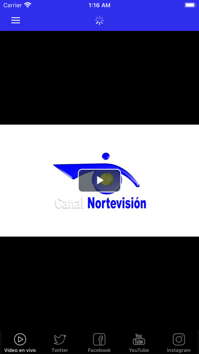 Emulate iPhone app Canal Nortevisión using MyAndroid