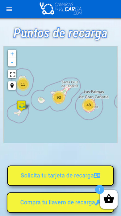 Emulate iPhone app Canarias Te Recarga - App using MyAndroid