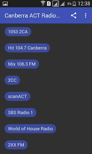 Emulate Android APK Canberra ACT Radio Stations