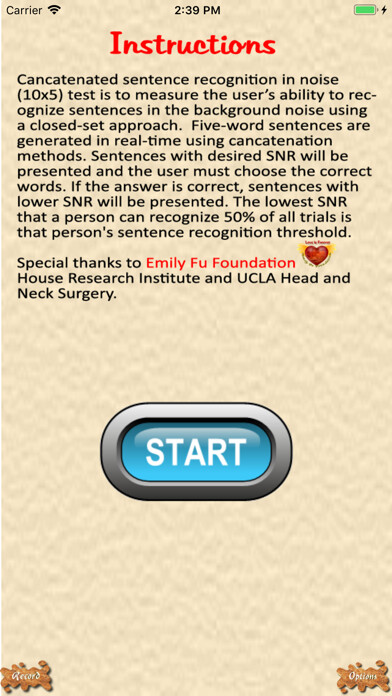 Emulate iPhone app Cancatenated Sentence in Noise using MyAndroid Emulate iPhone app Cancatenated Sentence in Noise using MyAndroid