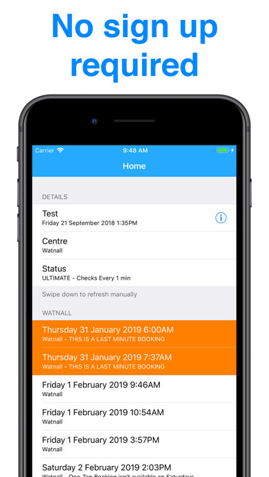 Emulate iPhone app CancelChecker UK Driving Test using MyAndroid Emulate iPhone app CancelChecker UK Driving Test using MyAndroid