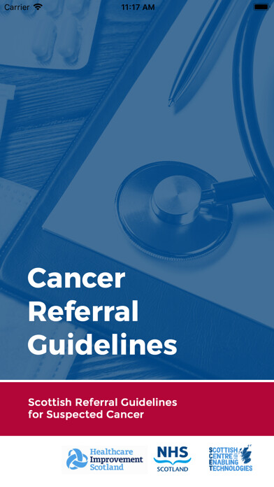 Emulate iPhone app Cancer Referral Guidelines using MyAndroid Emulate iPhone app Cancer Referral Guidelines using MyAndroid