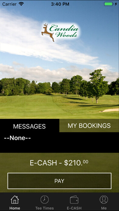 Emulate iPhone app Candia Woods Golf Tee Times using MyAndroid Emulate iPhone app Candia Woods Golf Tee Times using MyAndroid