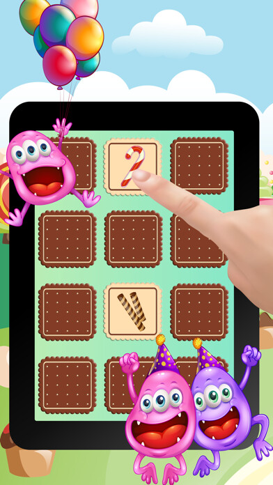 Emulate iPhone app Candies Memory Game using MyAndroid