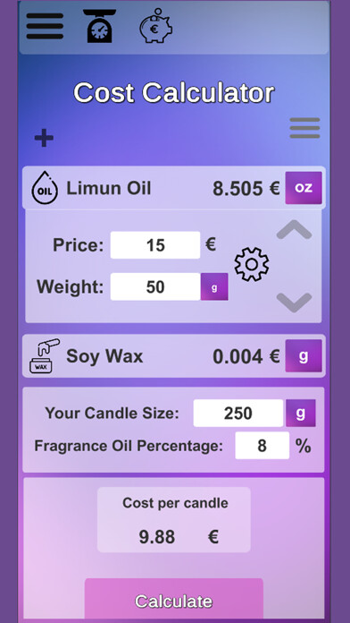 Emulate iPhone app Candle Calculator using MyAndroid Emulate iPhone app Candle Calculator using MyAndroid