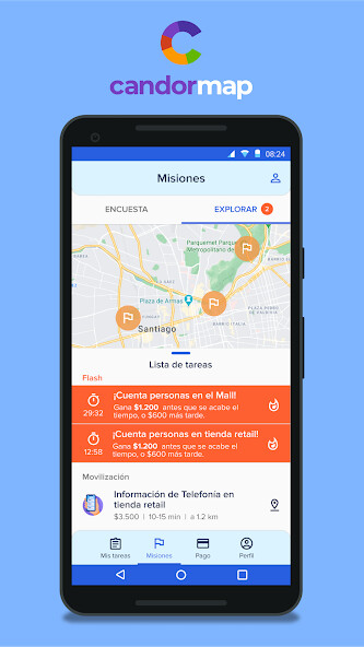 Run android online APK Candormap from MyAndroid or emulate Candormap using MyAndroid