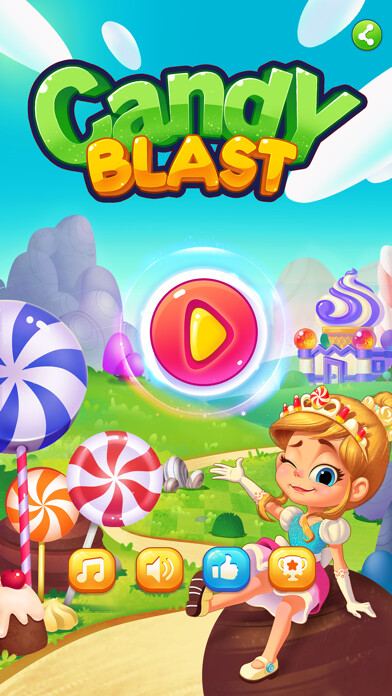 Emulate iPhone app Candy Blast Line using MyAndroid