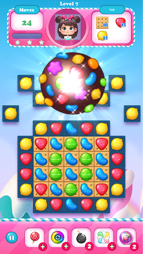 Run android online APK Candy Bomb - Match 3 &Sweet Candy from MyAndroid or emulate Candy Bomb - Match 3 &Sweet Candy using MyAndroid