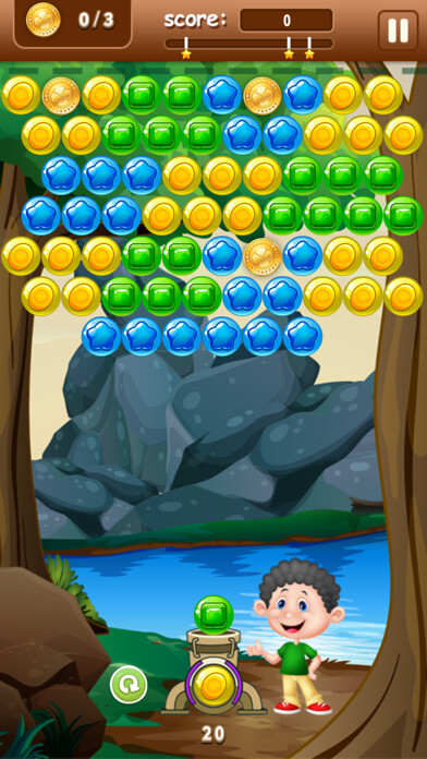 Emulate iPhone app Candy Bubble Shooter Pop using MyAndroid