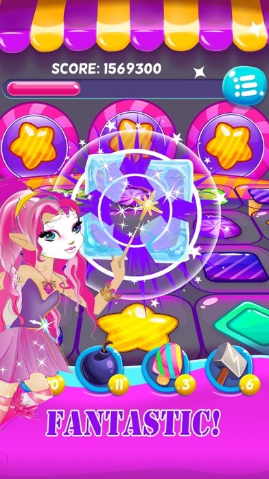 Emulate iPhone app Candy Fantasy Match 3 - Story best puzzle game using MyAndroid Emulate iPhone app Candy Fantasy Match 3 - Story best puzzle game using MyAndroid