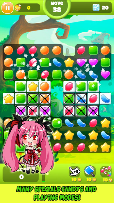 Emulate iPhone app Candy Frenzy 3 using MyAndroid