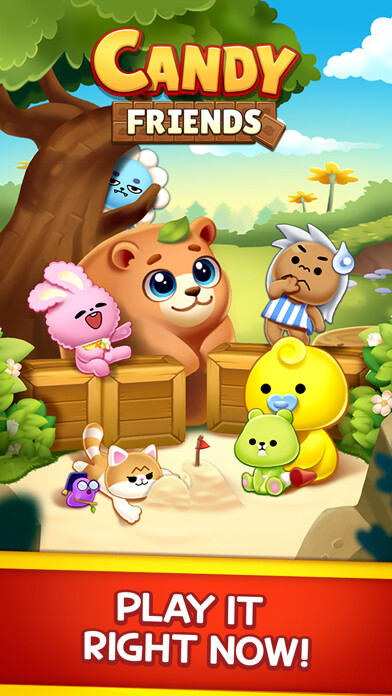 Emulate iPhone app Candy Friends™ using MyAndroid