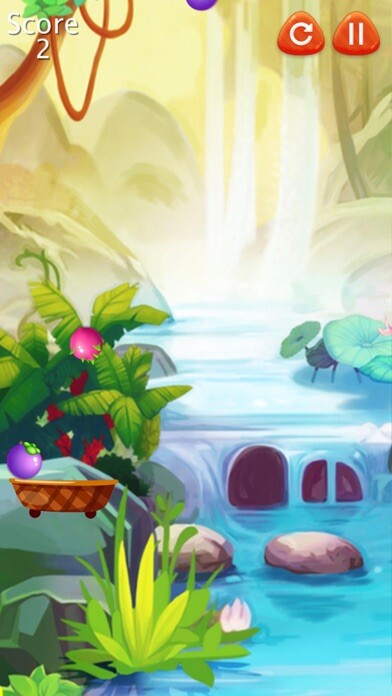 Emulate iPhone app Candy Fruits - Fruit Drop! using MyAndroid