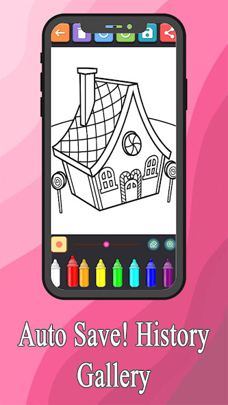 Run android online APK Candy House Coloring Book from MyAndroid or emulate Candy House Coloring Book using MyAndroid