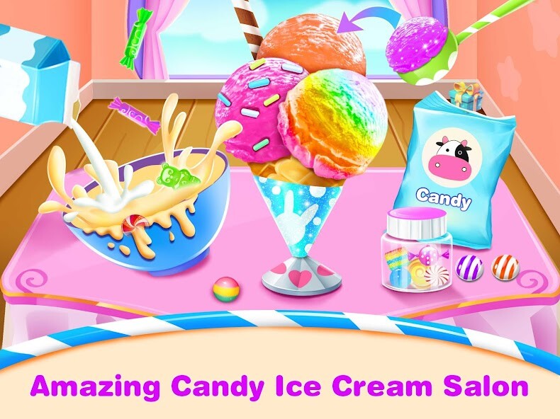 Run android online APK Candy Ice Cream Cone - Sweet Rainbow Dessert Games from MyAndroid or emulate Candy Ice Cream Cone - Sweet Rainbow Dessert Games using MyAndroid
