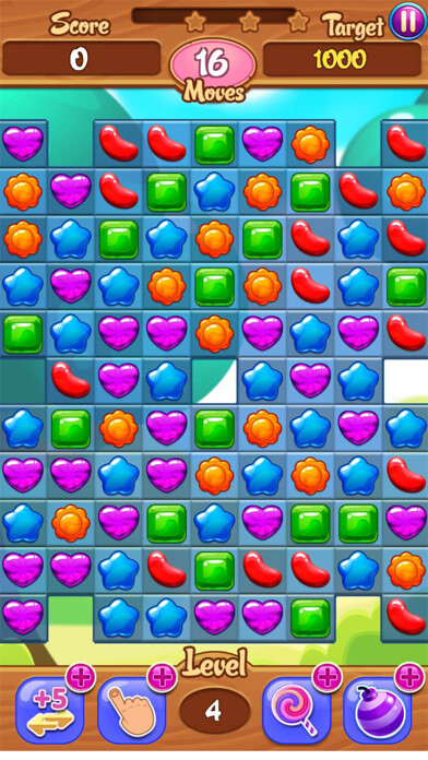 Emulate iPhone app Candy Jelibon Şeker Bahçesi using MyAndroid