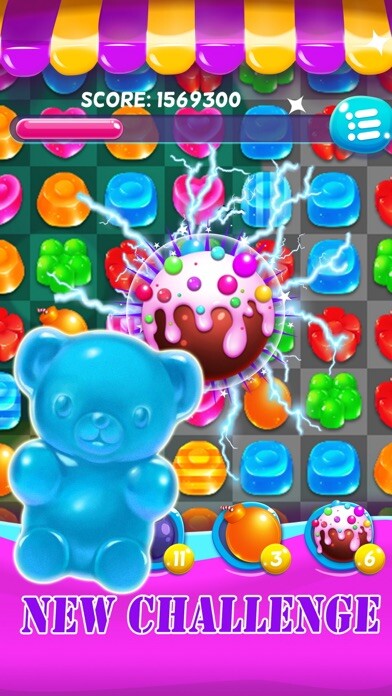Emulate iPhone app Candy Jelly Bears - For match 3 sweet bear puzzle using MyAndroid Emulate iPhone app Candy Jelly Bears - For match 3 sweet bear puzzle using MyAndroid
