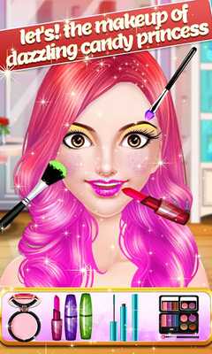 Emulate Android APK Candy Makeup Beauty Salon: Tris Sweet VIP Makeover