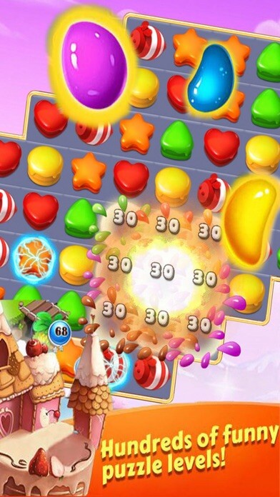 Emulate iPhone app Candy New Jam - Special Match Game using MyAndroid