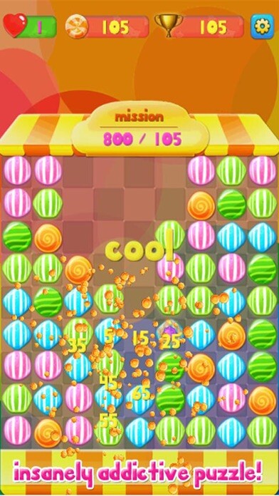Emulate iPhone app Candy Popping using MyAndroid