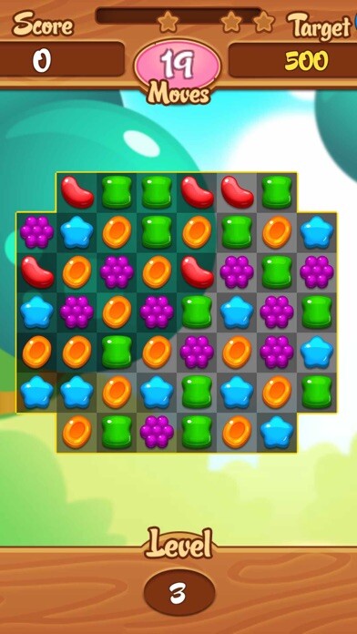 Emulate iPhone app Candy Puzzle - Free 3Match Game using MyAndroid