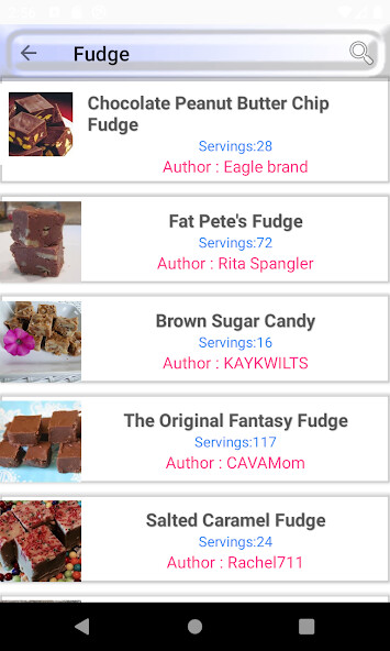 Run android online APK candy recipe from MyAndroid or emulate candy recipe using MyAndroid