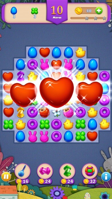 Emulate iPhone app Candy Show - Sweet Easter using MyAndroid