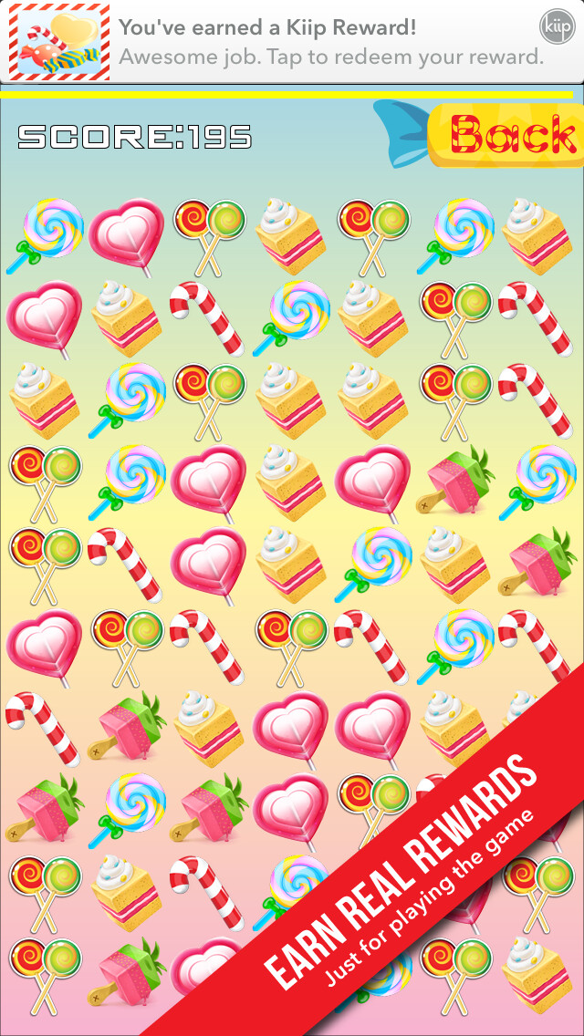 Emulate iPhone app Candy Swap Free: casual candy swapping game with real rewards and cash multiplayer tournaments using MyAndroid