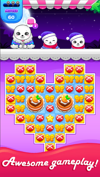 Emulate iPhone app Candy Sweet: Match 3 Games using MyAndroid Emulate iPhone app Candy Sweet: Match 3 Games using MyAndroid