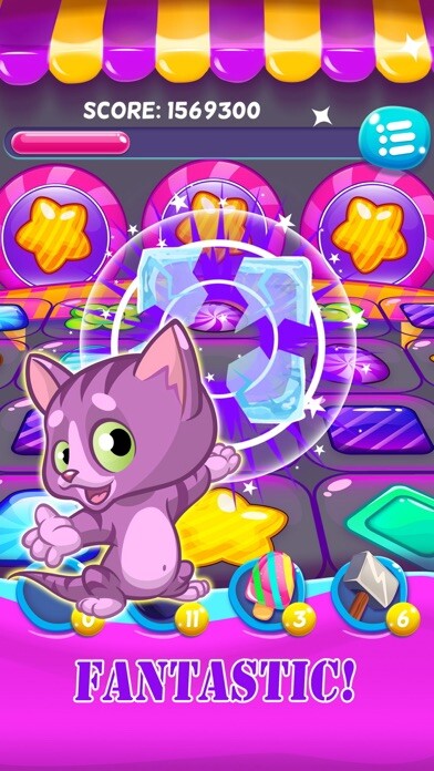 Emulate iPhone app Candy sweet pop : magic match 3 new free matching using MyAndroid