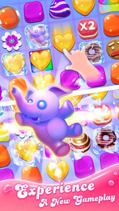 Emulate iPhone app Candy Sweets Blast - 3 puzzle match splash mania using MyAndroid Emulate iPhone app Candy Sweets Blast - 3 puzzle match splash mania using MyAndroid