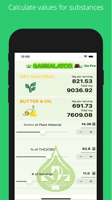 Emulate iPhone app Cannalator using MyAndroid