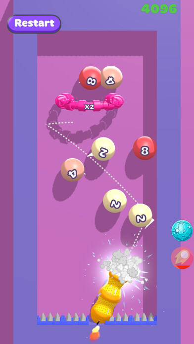 Emulate iPhone app Cannon 2048 using MyAndroid