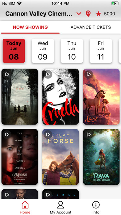 Emulate iPhone app Cannon Valley Cinema 10 using MyAndroid Emulate iPhone app Cannon Valley Cinema 10 using MyAndroid