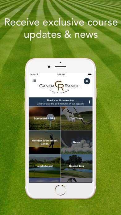Emulate iPhone app Canoa Ranch Golf Club using MyAndroid