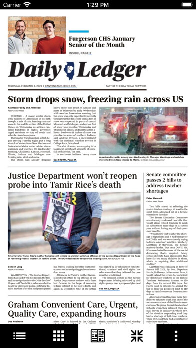 Emulate iPhone app Canton Daily Ledger Print using MyAndroid Emulate iPhone app Canton Daily Ledger Print using MyAndroid