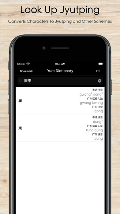 Emulate iPhone app Cantonese/Yuet Dictionary Pro using MyAndroid Emulate iPhone app Cantonese/Yuet Dictionary Pro using MyAndroid