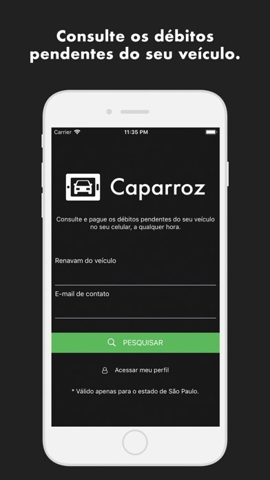 Emulate iPhone app Caparroz Despachante Online using MyAndroid Emulate iPhone app Caparroz Despachante Online using MyAndroid