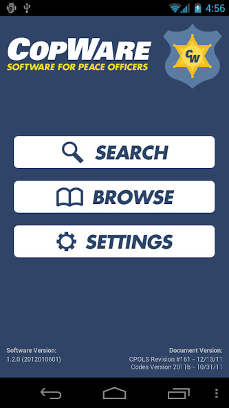 Run android online APK CA Peace Officers Sourcebook (NEW) from MyAndroid or emulate CA Peace Officers Sourcebook (NEW) using MyAndroid
