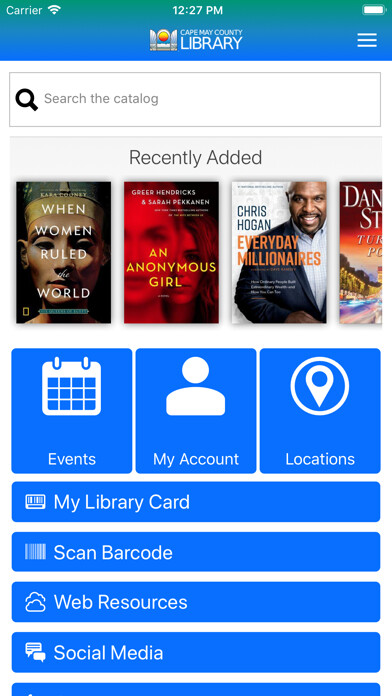 Emulate iPhone app Cape May County Public Library using MyAndroid Emulate iPhone app Cape May County Public Library using MyAndroid