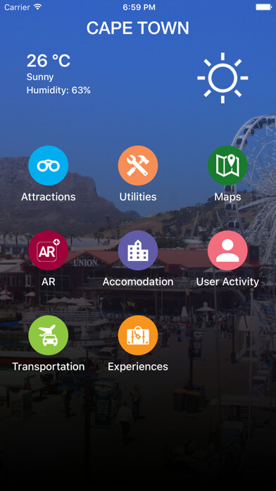 Emulate iPhone app Cape Town Travel - Pangea Guides using MyAndroid Emulate iPhone app Cape Town Travel - Pangea Guides using MyAndroid