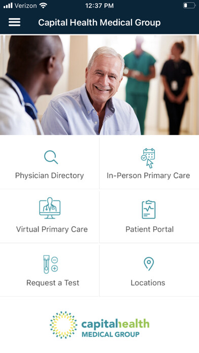 Emulate iPhone app Capital Health Medical Group using MyAndroid