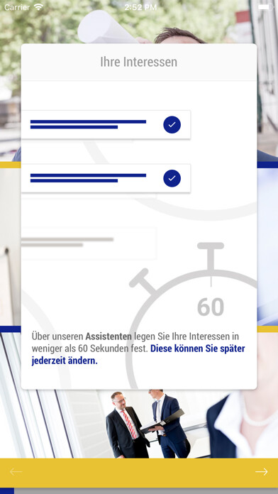 Emulate iPhone app Capitalia Steuerberatung using MyAndroid